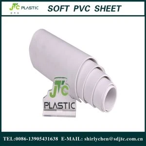 Transparante zacht flexibele Plastic PVC folie rollen