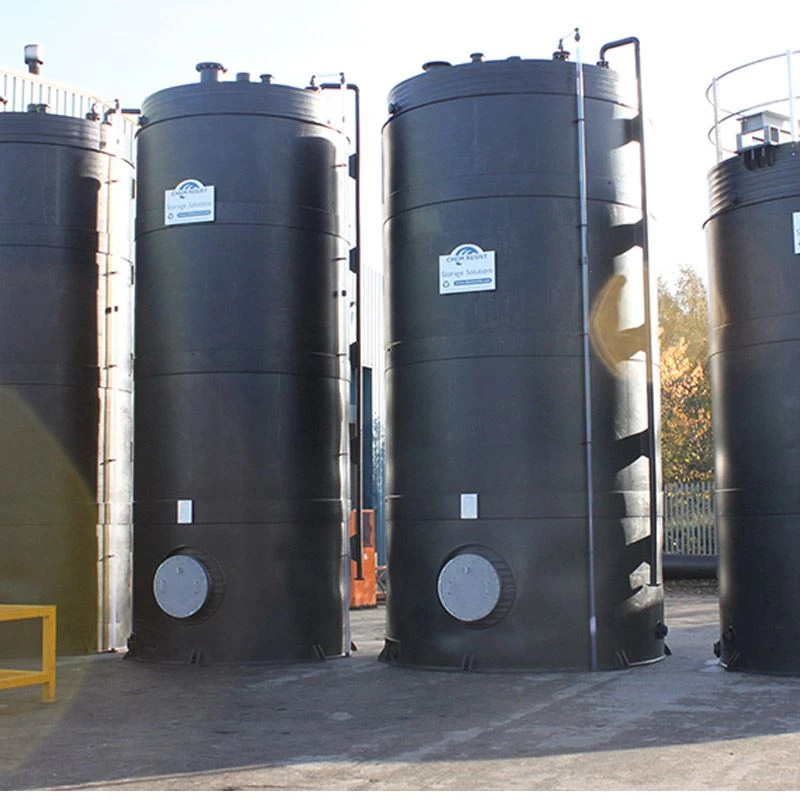 Proces van zwavelzuur opslag plastic tank